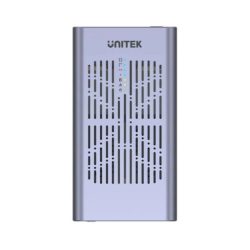 Hộp đựng ổ cứng SSD Unitek S1206A SolidForce Type-C -> PCIe/NVMe Gen3x2 M.2 20Gbps Dual Bay