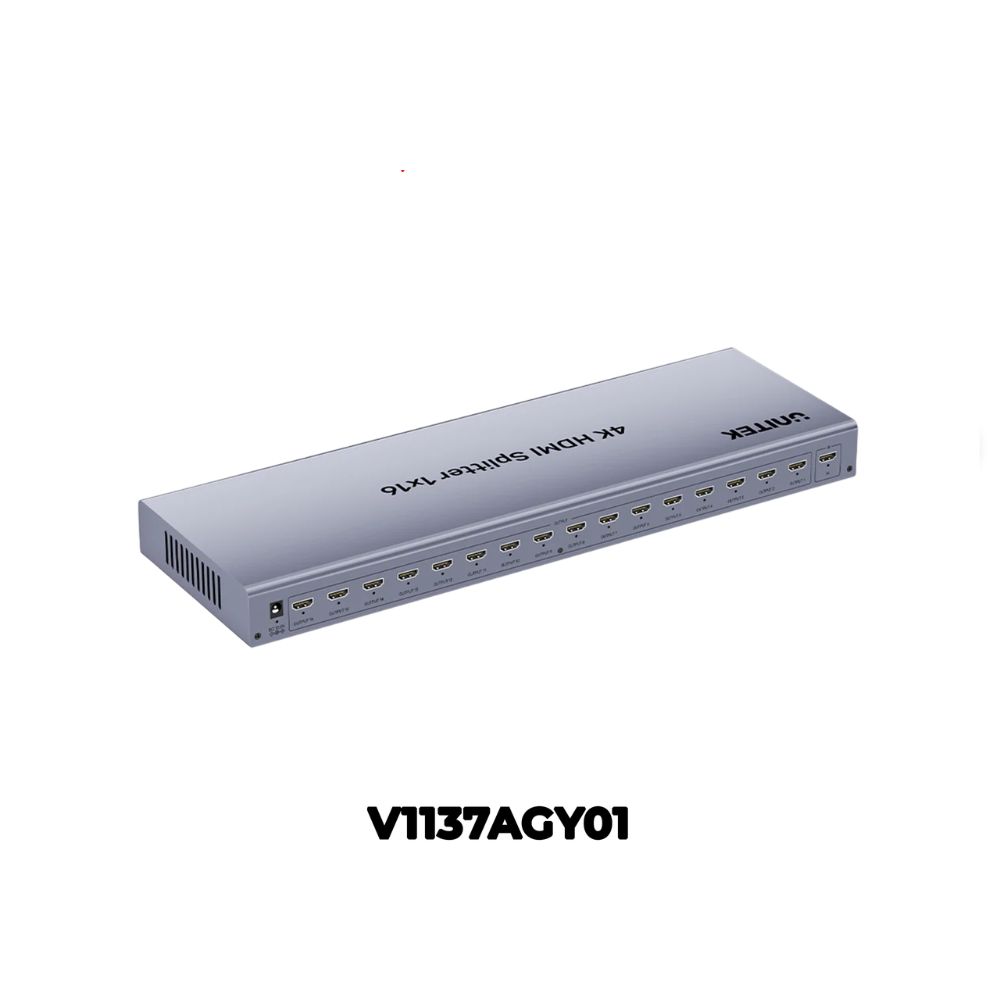 Bộ chia cổng HDMI Unitek V1137AGY01 1 ra 16 cổng hỗ trợ 4K@30Hz cao cấp Bộ chia cổng HDMI Unitek V1137AGY01 1 ra 16 cổng hỗ trợ 4K@30Hz cao cấp
