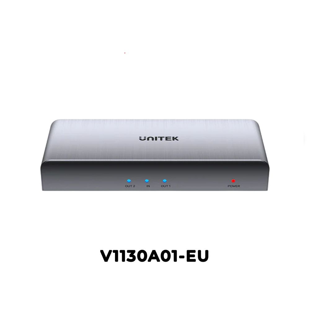 Bộ chia cổng HDMI Unitek V1130A01-EU 1 ra 2 cổng hỗ trợ 4K@30Hz cao cấp Bộ chia cổng HDMI Unitek V1130A01-EU 1 ra 2 cổng hỗ trợ 4K@30Hz cao cấp