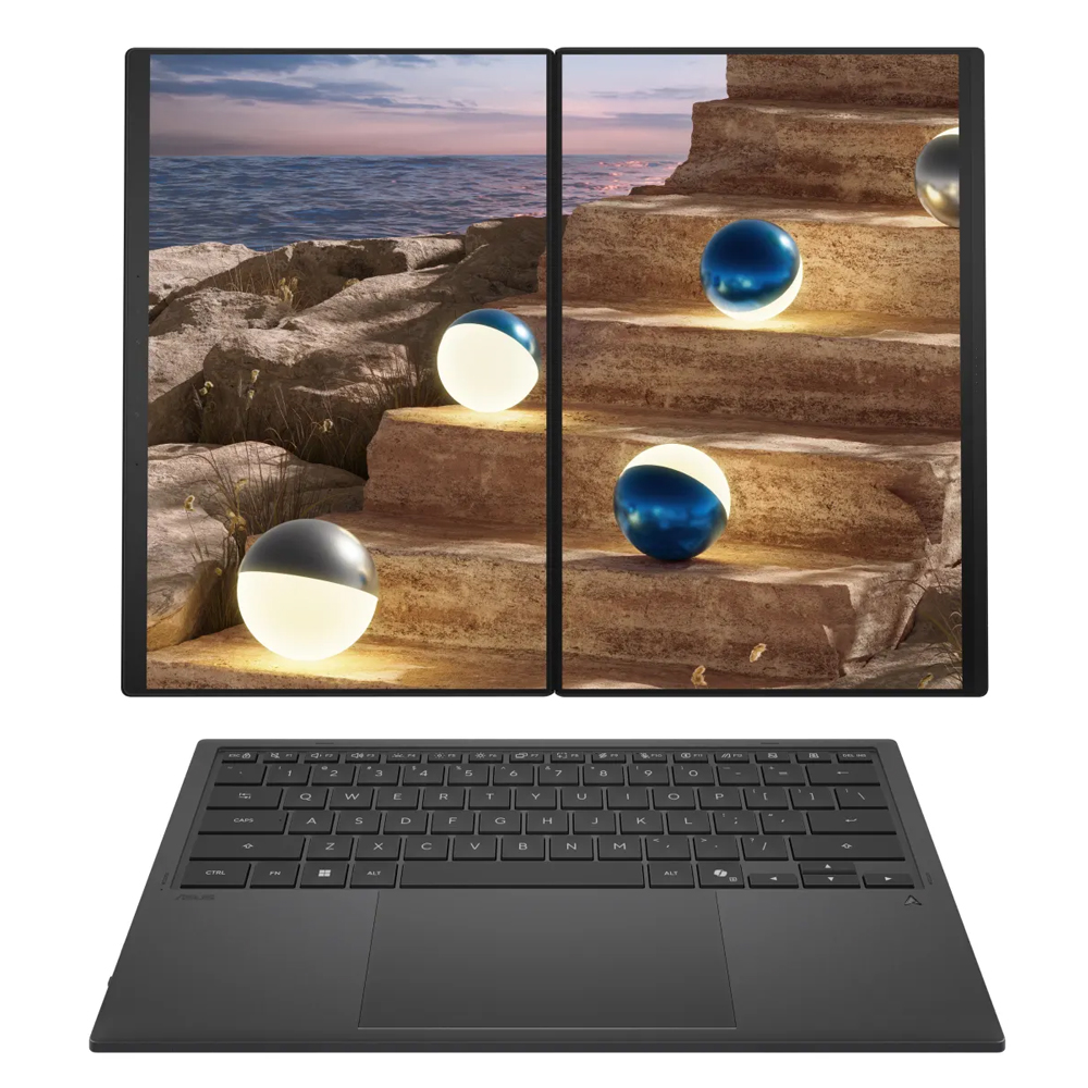 Laptop Asus Zenbook Duo UX8407AA-SN138WS (Ultra X9 388H/ 32GB/ 1TB SSD/ 14 inch 3K Touch/ 144Hz/ Win 11/ Office/ Gray/ Vỏ nhôm/ Bút/ Túi) Laptop Asus Zenbook Duo UX8407AA-SN138WS (Ultra X9 388H/ 32GB/ 1TB SSD/ 14 inch 3K Touch/ 144Hz/ Win 11/ Office/ Gray/ Vỏ nhôm/ Bút/ Túi)