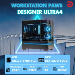 Máy tính PAWS Đồ Họa (Core Ultra 7 270K Plus/Z890/32GB/RTX 5070 12Gb)