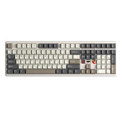 Bàn phím cơ Aula 3 MODE F108 Pro V2 xanh dương be nâu Panda switch