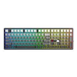 Bàn phím cơ Aula 3 MODE F108 Pro V2 xám đen gradient X3 switch