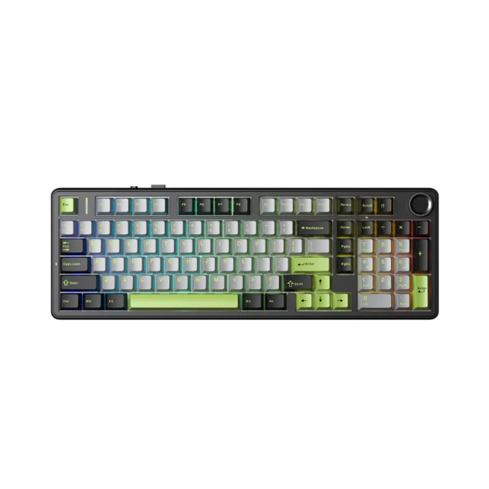 Bàn phím cơ Aula 3 MODE F99 PRO Đen + Xám + Xanh lá Greywood V3 switch Bàn phím cơ Aula 3 MODE F99 PRO Đen + Xám + Xanh lá Greywood V3 switch