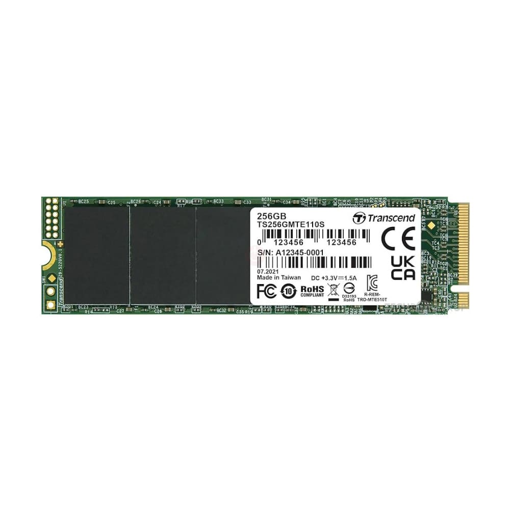 Ổ SSD Transcend 110S 256GB TS256GMTE110S (NVMe PCIe/ Gen3x4 M2.2280/ 1600MB/s/ 1000MB/s) Ổ SSD Transcend 110S 256GB TS256GMTE110S (NVMe PCIe/ Gen3x4 M2.2280/ 1600MB/s/ 1000MB/s)