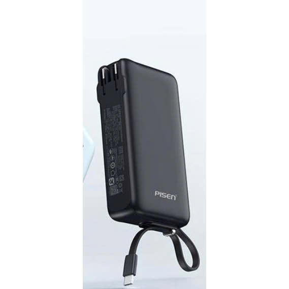 Pin sạc dự phòng Pisen 20.000 mAh TP-D186 22.5W Màu đen Pin sạc dự phòng Pisen 20.000 mAh TP-D186 22.5W Màu đen