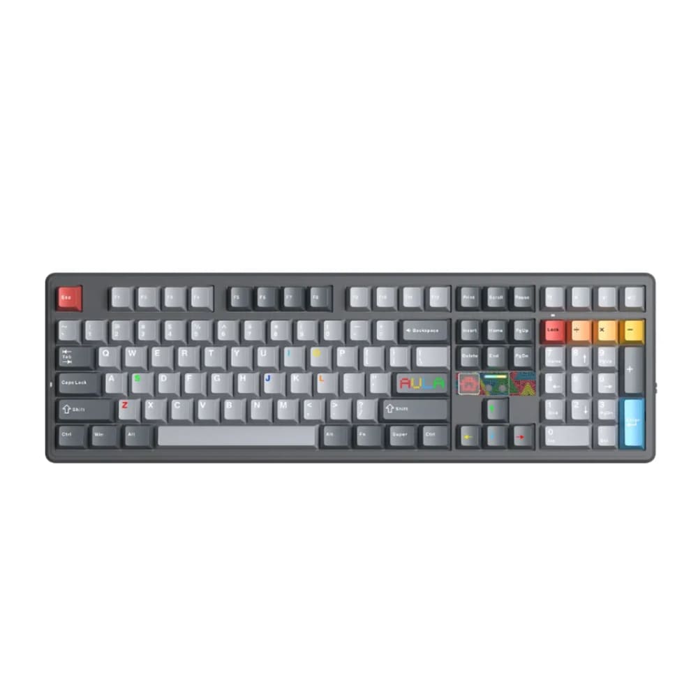 Bàn phím cơ Aula 3 MODE F108 Pro V2 đen xám Seascape switch Bàn phím cơ Aula 3 MODE F108 Pro V2 đen xám Seascape switch