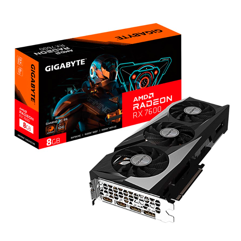 Cạc màn hình Gigabyte Radeon RX 7600 GAMING OC 8G GDDR6 (R76GAMING OC-8GD)