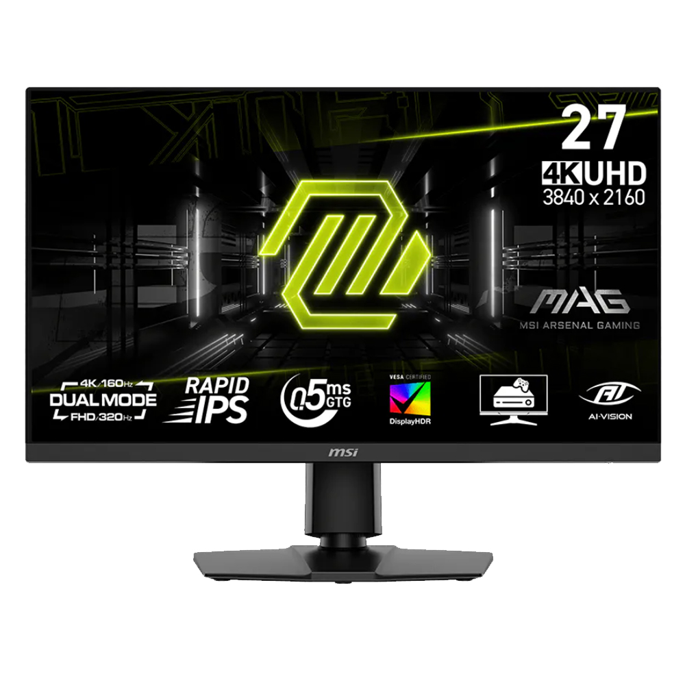 Màn hình gaming MSI MAG 272URDF E16 (27Inch/ 0,5ms/ UHD: 160Hz; FHD: 320Hz/ 400cd/m2/ IPS) Màn hình gaming MSI MAG 272URDF E16 (27Inch/ 0,5ms/ UHD: 160Hz; FHD: 320Hz/ 400cd/m2/ IPS)