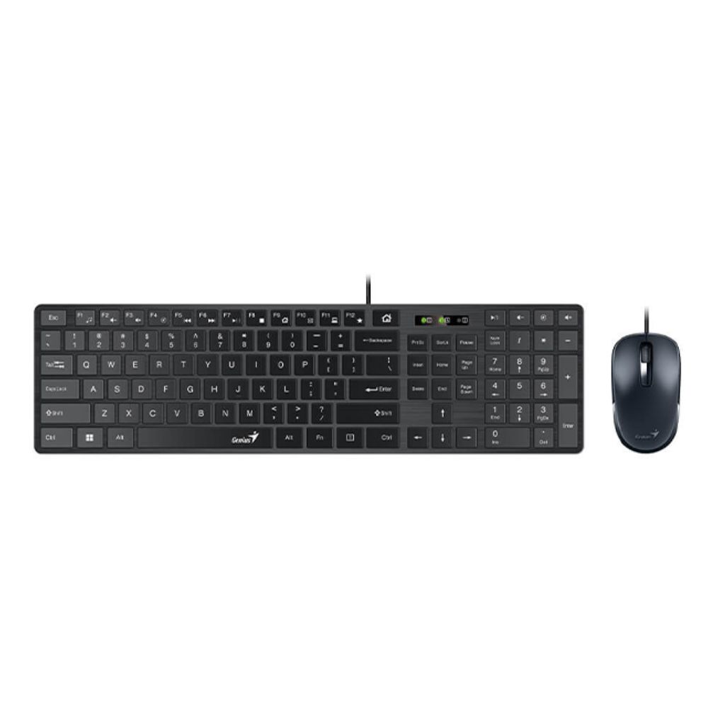 Bộ bàn phím chuột Genius Slimstar C126 (Đen) Bộ bàn phím chuột Genius Slimstar C126 (Đen)