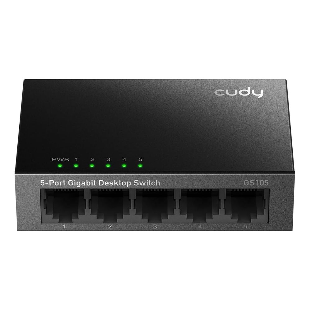 Switch Cudy GS105 (Gigabit 1000Mbps/ 5 Cổng/ Vỏ kim loại) Switch Cudy GS105 (Gigabit 1000Mbps/ 5 Cổng/ Vỏ kim loại)