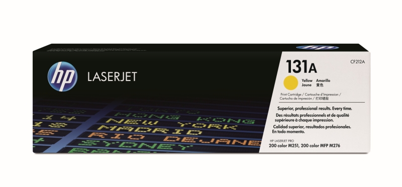 Mực in laser HP 131A Yellow CF212A (Dùng cho máy Color LaserJet M251NW/M276) Mực in laser HP 131A Yellow CF212A (Dùng cho máy Color LaserJet M251NW/M276)