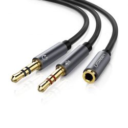 Cáp chuyển Ugreen 20899 Audio 3.5mm (âm) ra 2 đầu dương