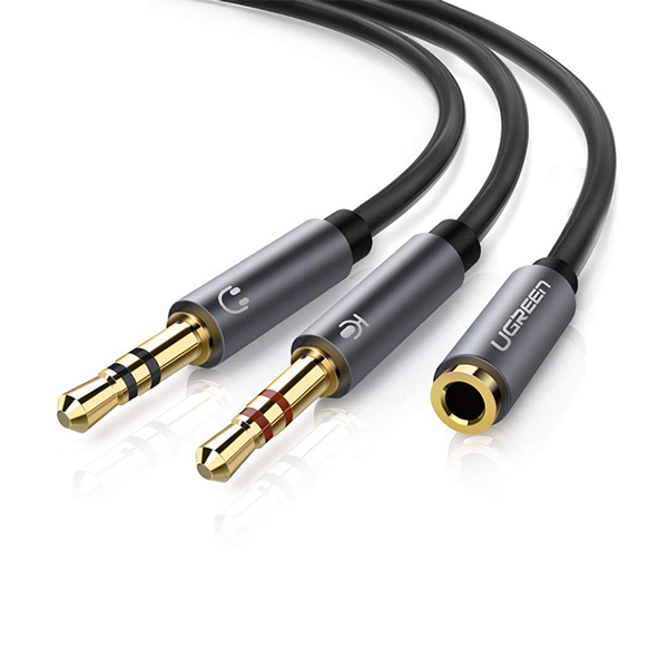 Cáp chuyển Ugreen 20899 Audio 3.5mm (âm) ra 2 đầu dương Cáp chuyển Ugreen 20899 Audio 3.5mm (âm) ra 2 đầu dương