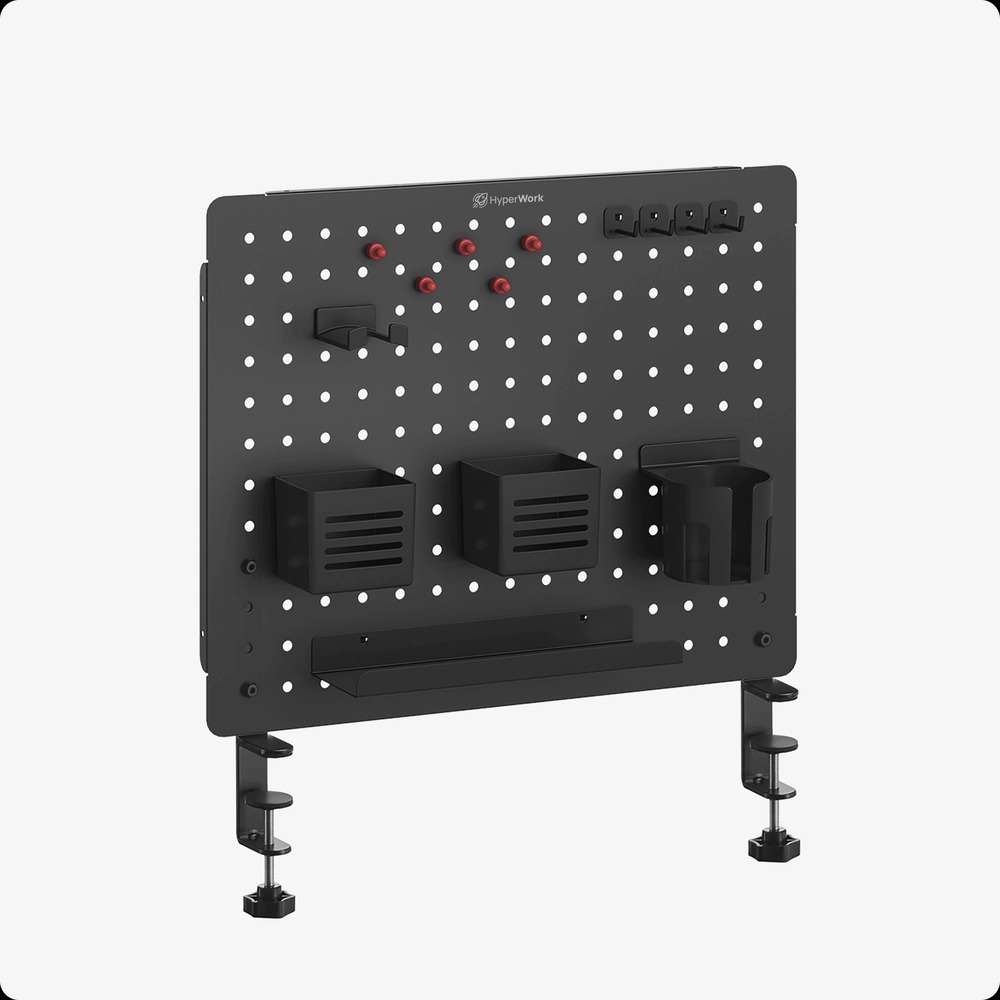 Bảng treo đồ pegboard HyperWork PG02 - Đen Bảng treo đồ pegboard HyperWork PG02 - Đen