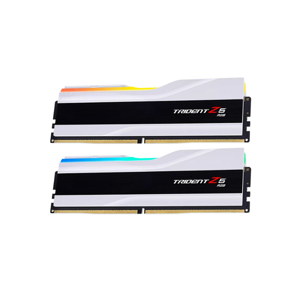 Ram desktop GSKill Trident Z5 RGB WHITE F5-6400J3239F48GX2-TZ5RW 96GB(2x48GB)DDR5 6400Mhz Ram desktop GSKill Trident Z5 RGB WHITE F5-6400J3239F48GX2-TZ5RW 96GB(2x48GB)DDR5 6400Mhz