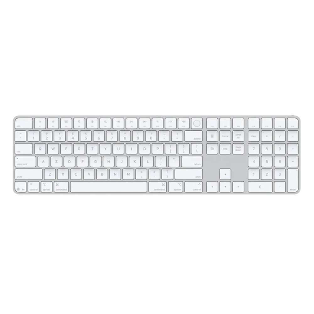 Bàn phím không dây Apple Magic Keyboard with Touch ID and Numeric Keypad 2024 (White-MXK73ZA/A) Bàn phím không dây Apple Magic Keyboard with Touch ID and Numeric Keypad 2024 (White-MXK73ZA/A)