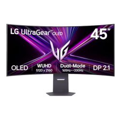 Màn hình gaming LG UltraGear 45GX950A-B (44.5Inch/ 5K (5120x2160)/ 0,03ms/ 165Hz/ 275cd/m2/ OLED/ Loa/ USB-C/ Màn hình cong)