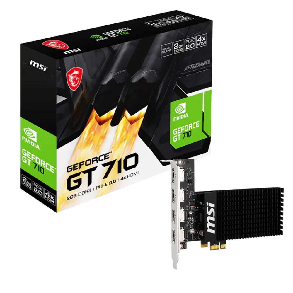 Cạc màn hình MSI GT 710 2GD3H 4HDMI Cạc màn hình MSI GT 710 2GD3H 4HDMI