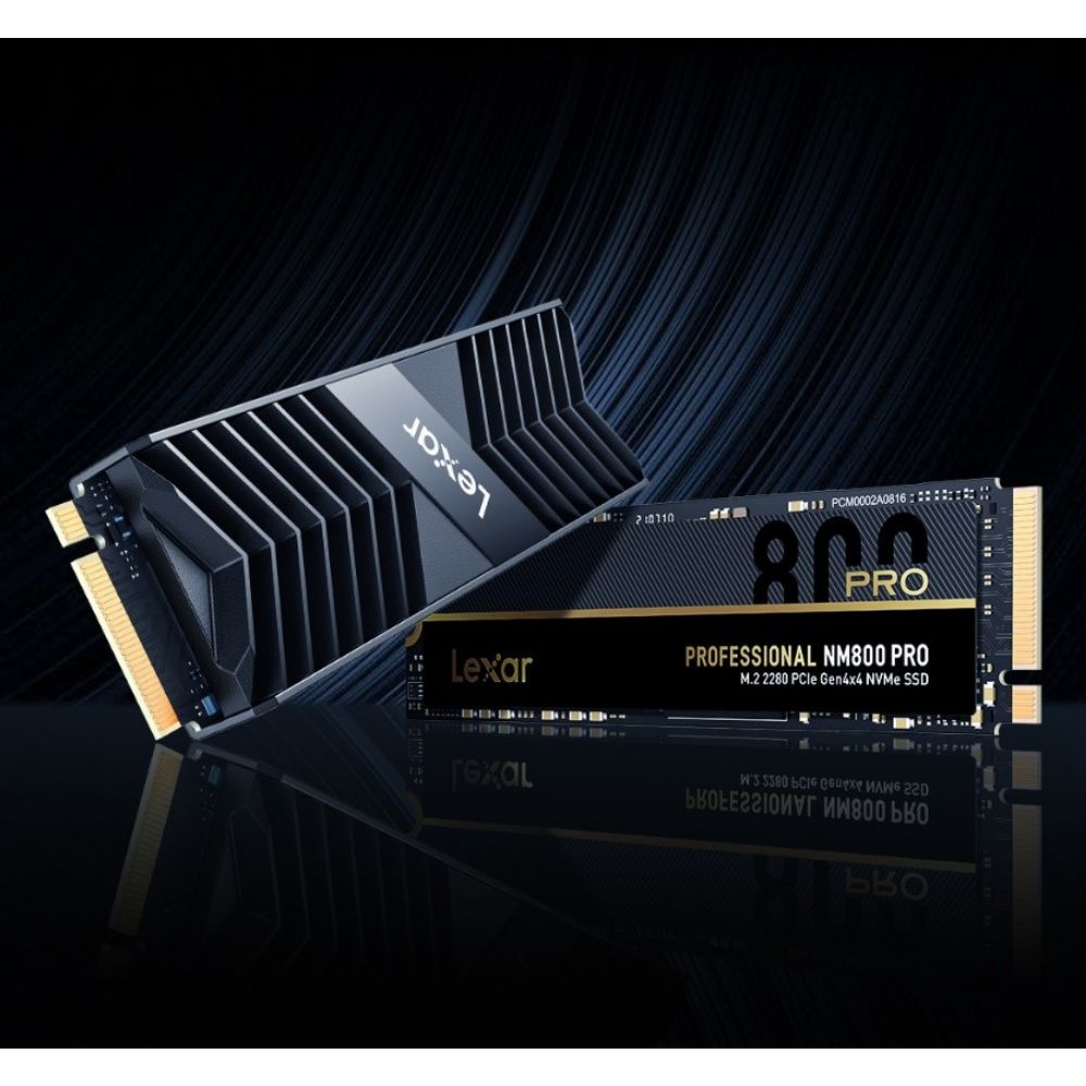 Ổ SSD Lexar NM800PRO 512GB (NVMe PCIe/ Gen4x4 M2.2280/ 7450MB/s/ 3500MB/s) Ổ SSD Lexar NM800PRO 512GB (NVMe PCIe/ Gen4x4 M2.2280/ 7450MB/s/ 3500MB/s)