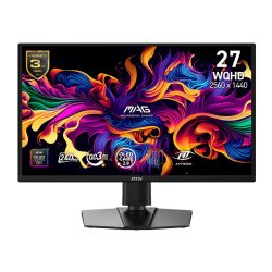Màn hình gaming MSI MAG 272QP QD-OLED X24 (26.5Inch/ 2K/ 0,03ms/ 240Hz/ 400cd/m2/ QD-OLED)
