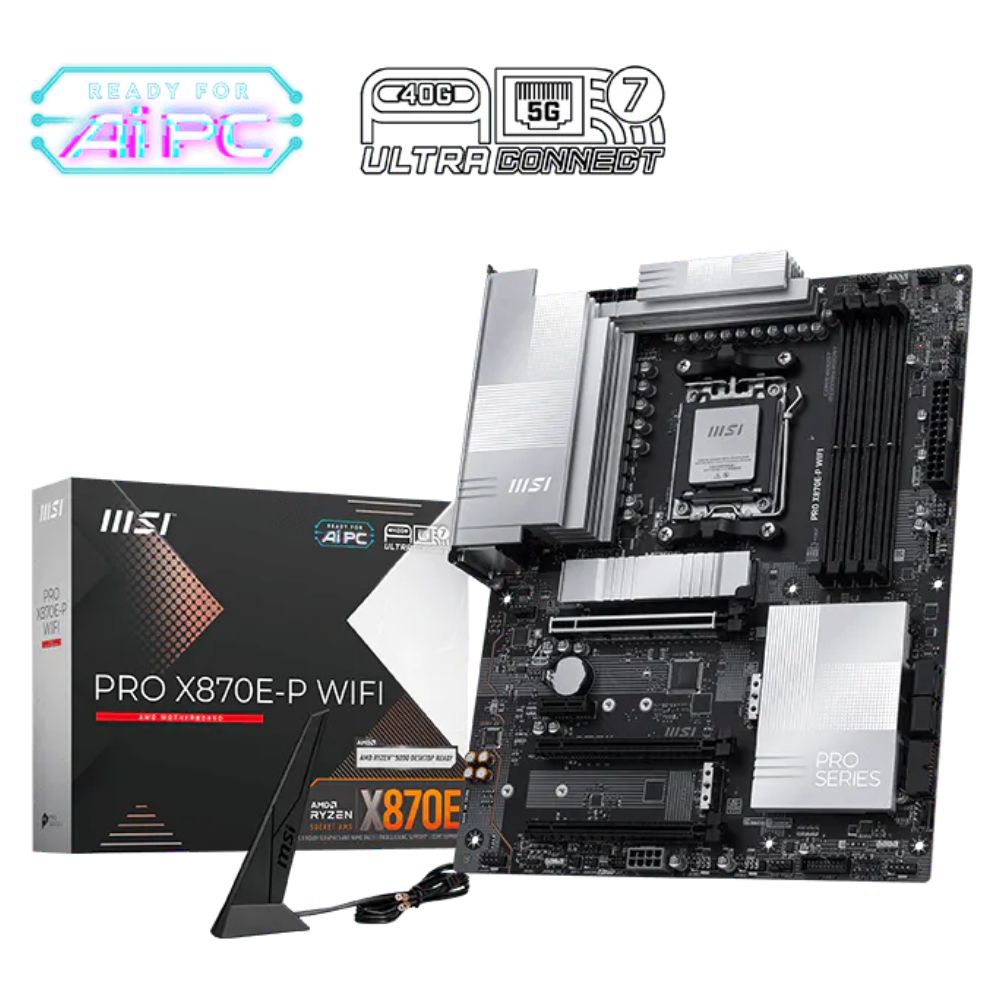 Mainboard MSI PRO X870E-P WIFI (AMD X870/ Socket AM5/ ATX/ 4 khe ram) Mainboard MSI PRO X870E-P WIFI (AMD X870/ Socket AM5/ ATX/ 4 khe ram)