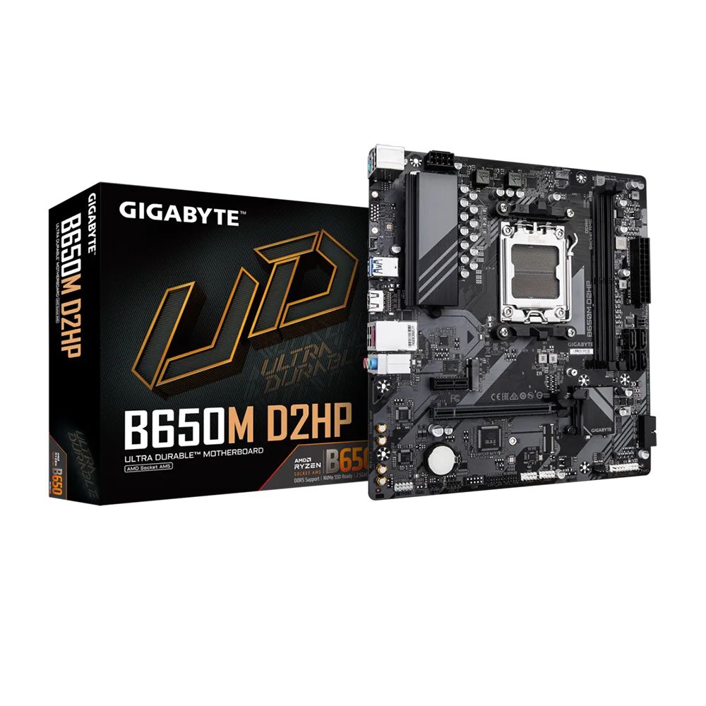 Mainboard Gigabyte B650M D2HP (AMD B650/ Socket AM5/ M-ATX/ 2 khe ram) Mainboard Gigabyte B650M D2HP (AMD B650/ Socket AM5/ M-ATX/ 2 khe ram)