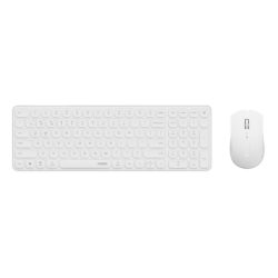 Bộ bàn phím chuột không dây Rapoo 9350S Màu trắng (Bluetooth/Wireless/ Pin sạc)