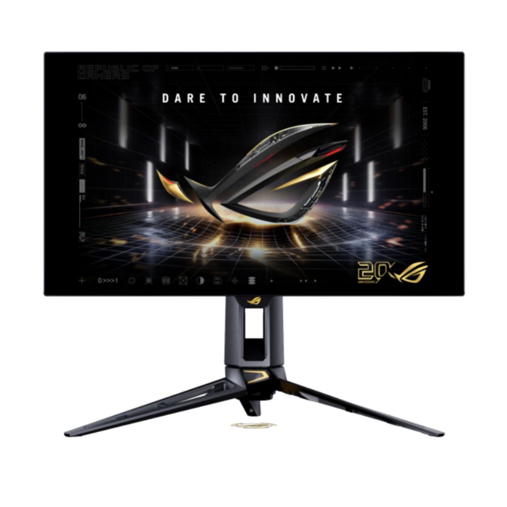 Màn hình gaming Asus ROG Swift OLED PG27AQWP-G EDITION 20 (26.5Inch/ 2K/ 0,02ms/ 540Hz/ 1500cd/m2) Màn hình gaming Asus ROG Swift OLED PG27AQWP-G EDITION 20 (26.5Inch/ 2K/ 0,02ms/ 540Hz/ 1500cd/m2)