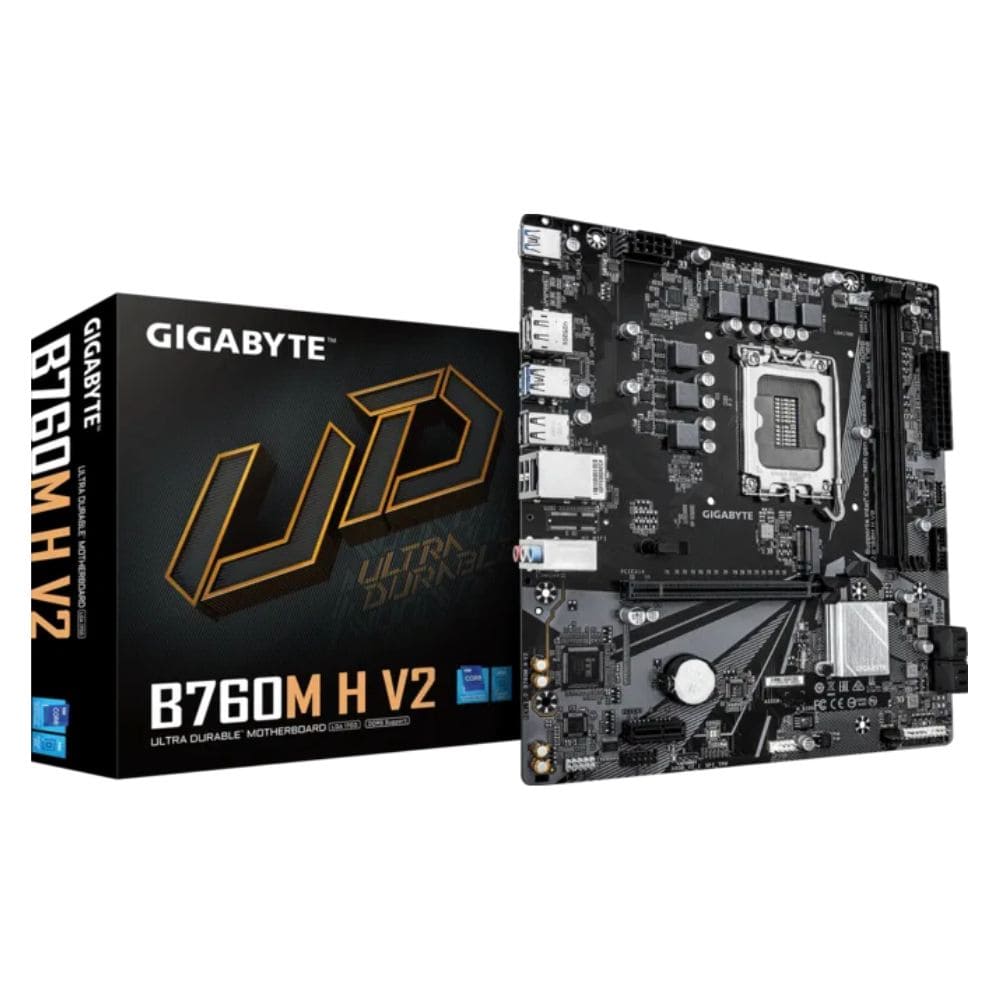 Mainboard Gigabyte B760M H V2 DDR4 (Intel B760/ Socket 1700/ M-ATX/ 2 khe ram) Mainboard Gigabyte B760M H V2 DDR4 (Intel B760/ Socket 1700/ M-ATX/ 2 khe ram)