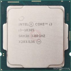 CPU Intel Core i3 10305 Tray (Socket 1200/ Base 3.8Ghz/ Turbo 4.5GHz/ 4 Cores/ 8 Threads)