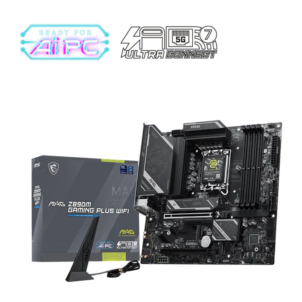 Mainboard MSI Z890M GAMING PLUS WIFI (Intel Z890/ Socket 1851/ M-ATX/ 4 khe ram) Mainboard MSI Z890M GAMING PLUS WIFI (Intel Z890/ Socket 1851/ M-ATX/ 4 khe ram)