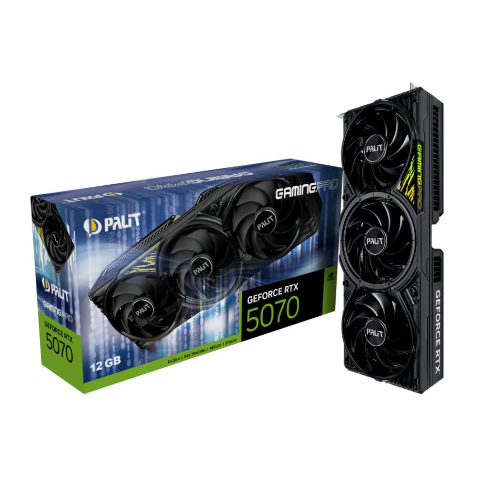 Cạc màn hình Palit GeForce RTX 5070 GAMINGPRO 12GB (GDDR7/ 192 bit) Cạc màn hình Palit GeForce RTX 5070 GAMINGPRO 12GB (GDDR7/ 192 bit)