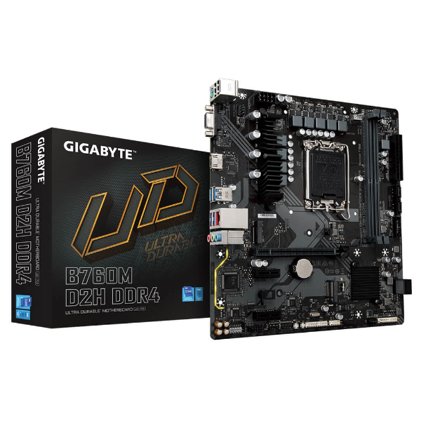 Mainboard Gigabyte B760M D2H DDR4 (Intel B760/ Socket 1700/ M-ATX/ 2 khe ram/ DDR4/ 2.5 Gigabit LAN) Mainboard Gigabyte B760M D2H DDR4 (Intel B760/ Socket 1700/ M-ATX/ 2 khe ram/ DDR4/ 2.5 Gigabit LAN)
