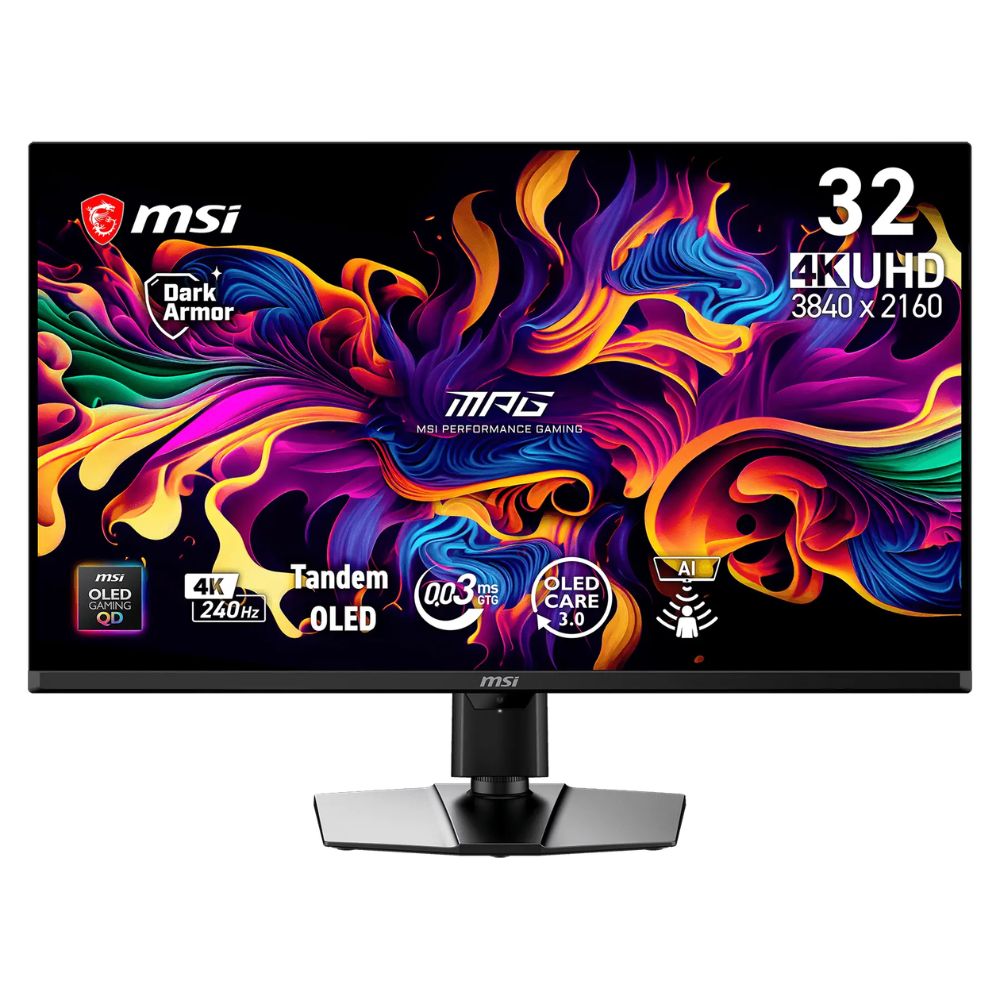 Màn hình gaming MSI MPG 322UR QD-OLED X24 (31.5Inch/ 4K (3840 x 2160)/ 0.03ms/ 240Hz/ 300cd/m2/ QD-OLED) Màn hình gaming MSI MPG 322UR QD-OLED X24 (31.5Inch/ 4K (3840 x 2160)/ 0.03ms/ 240Hz/ 300cd/m2/ QD-OLED)