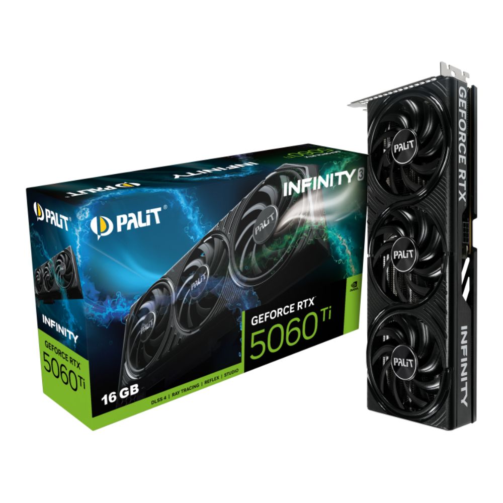 Cạc màn hình Palit GeForce RTX 5060 Ti INFINITY 3 16GB (GDDR7/ 128 bit) Cạc màn hình Palit GeForce RTX 5060 Ti INFINITY 3 16GB (GDDR7/ 128 bit)
