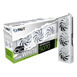 Cạc màn hình Palit GeForce RTX 5070 White OC 12GB (GDDR7/ 192 bit)