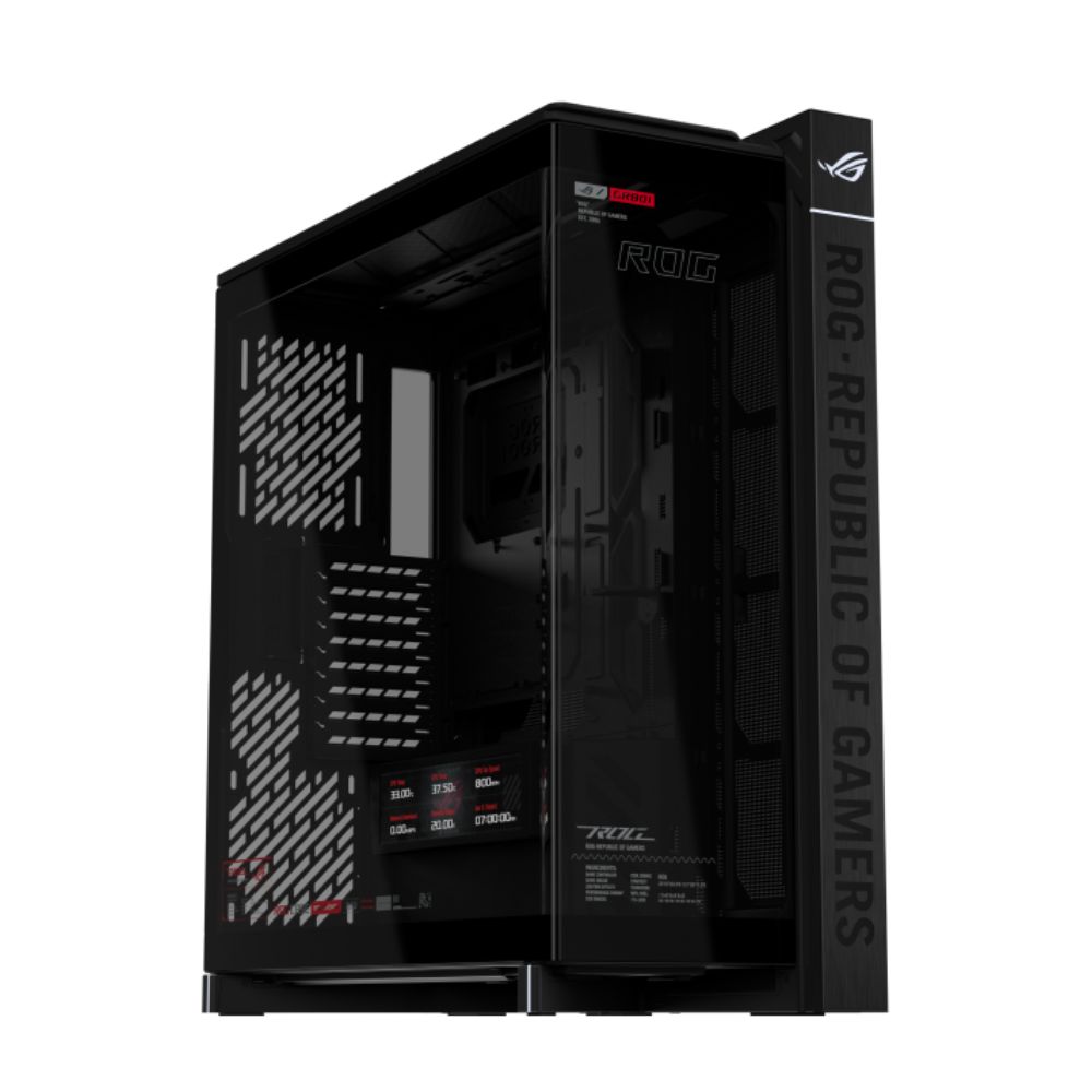 Vỏ máy tính Asus ROG CRONOX GR801 CURVE TG SCREEN BLACK (Full Tower/ E-ATX/ Đen)