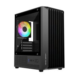 Vỏ máy tính KENOO SPORT M100-3F - Màu Đen (Mid Tower/ M-ATX)