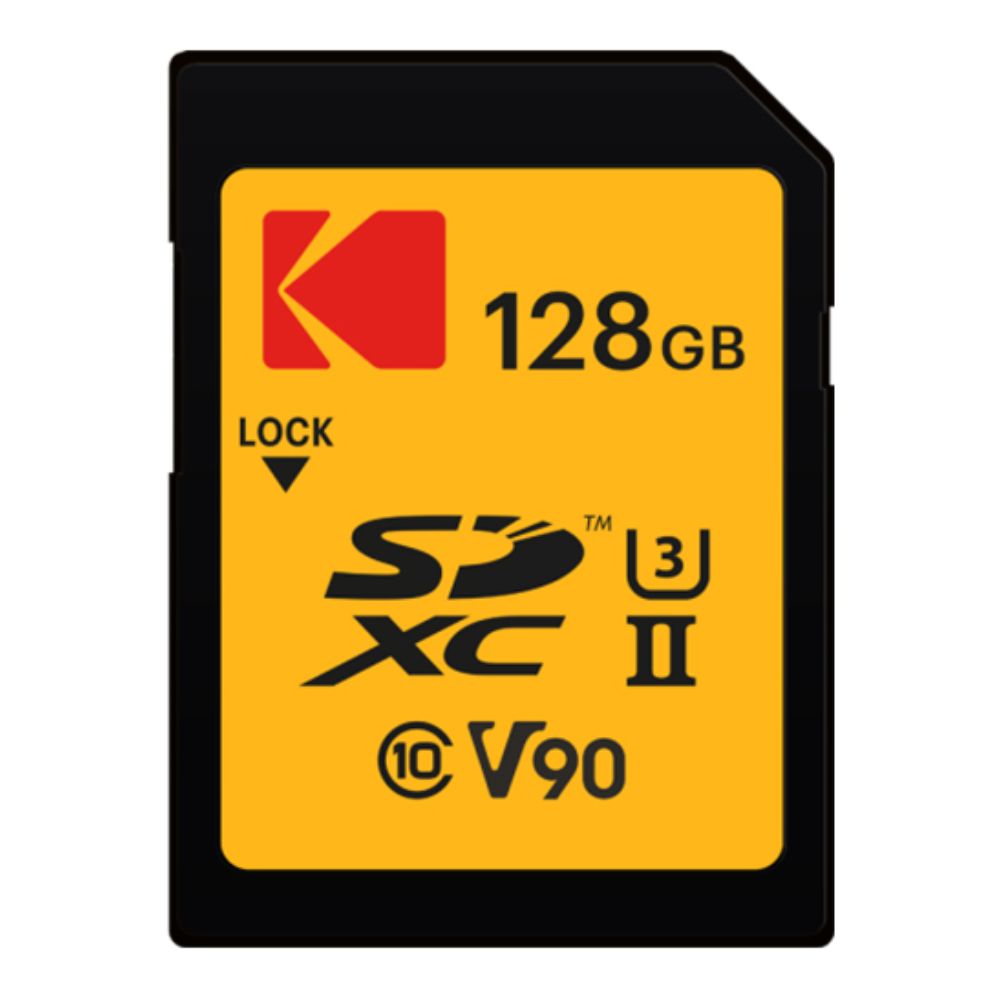 Thẻ nhớ SD Kodak 128GB UHS-II U3 V90 (R:280MB/s/ W:240MB/s) Thẻ nhớ SD Kodak 128GB UHS-II U3 V90 (R:280MB/s/ W:240MB/s)