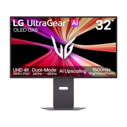 Màn hình gaming LG UltraGear Evo GX32 32GX870B-B (31.5Inch/ 4K (3840 x 2160)/ 0,03ms/ 240Hz/ 275cd/m2/ OLED/ Loa)