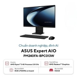 Máy tính AIO Asus ExpertCenter PM240FA-BPC013W (R5 40/ 8GB/ 512GB SSD/ 23.8inch/ Win11/ Key + Mouse Wireless/ 2Y)