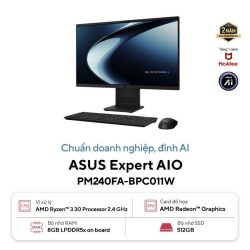 Máy tính AIO Asus ExpertCenter PM240FA-BPC011W (Ryzen 3 30/ 8GB/ 512GB SSD/ 23.8inch/ Win11/ Key + Mouse Wireless/ 2Y)