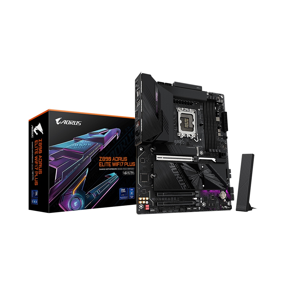 Mainboard Gigabyte Z890 AORUS ELITE WIFI7 PLUS DDR5 (Intel Z890/ Socket 1851/ ATX/ 4 khe ram) Mainboard Gigabyte Z890 AORUS ELITE WIFI7 PLUS DDR5 (Intel Z890/ Socket 1851/ ATX/ 4 khe ram)