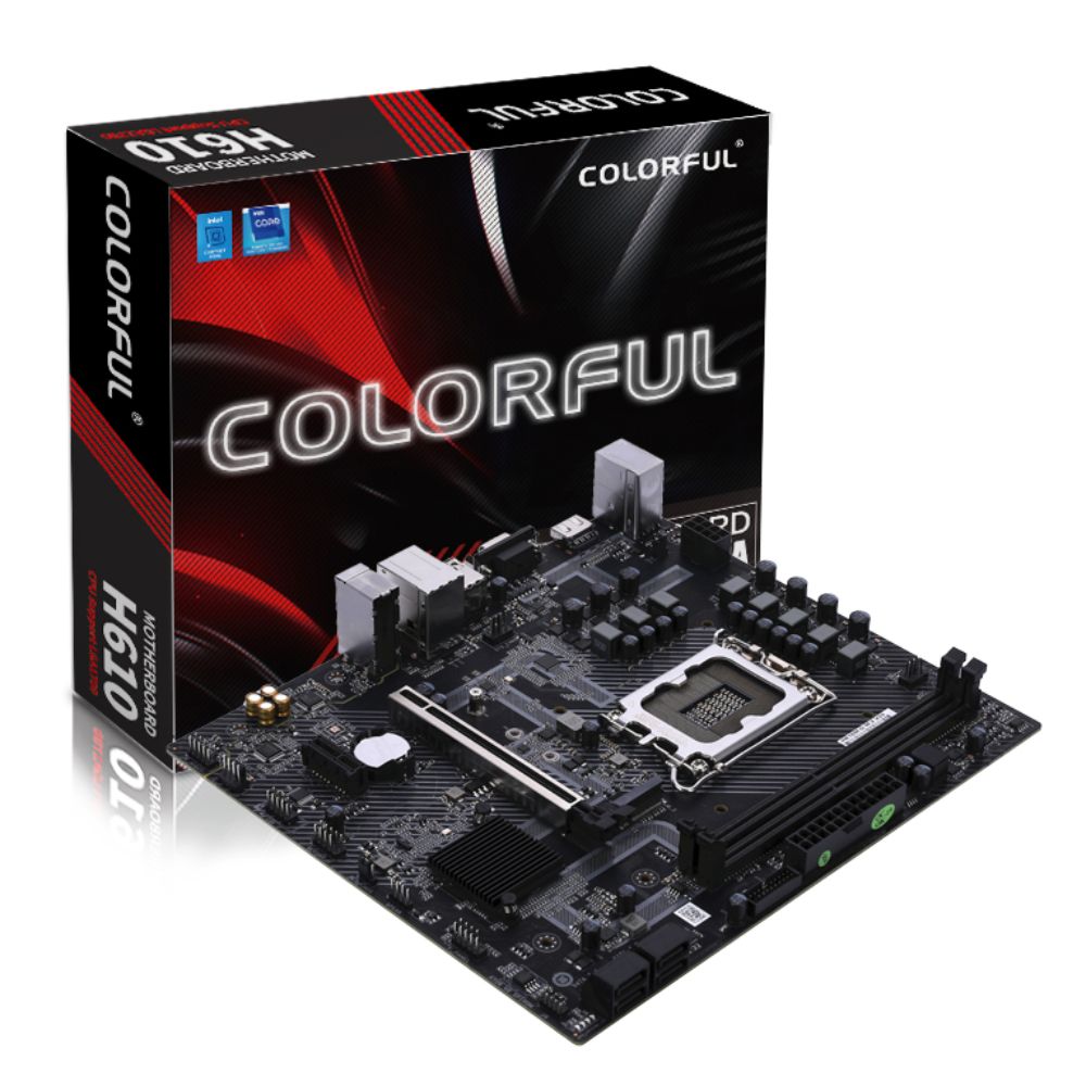 Mainboard Colorful H610M-D D4 (Intel H610/ Socket 1700/ M-ATX/ 2 khe ram) Mainboard Colorful H610M-D D4 (Intel H610/ Socket 1700/ M-ATX/ 2 khe ram)