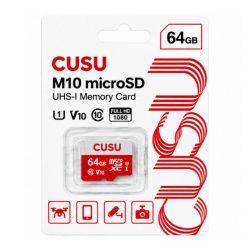 Thẻ nhớ MicroSD Cusu 64GB Class 10 U1 V10 (R:80MB/s/ W:40MB/s)