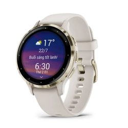 Đồng hồ thông minh Garmin Venu 3S Trắng ngà viền vàng nhạt
