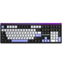 Bàn phím cơ Aula 3 MODE H108 Đen Trắng Tím Silent Cotton Candy Switch (Bluetooth/Wireless/ PBT)